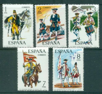 Spain-1974-Uniforms-MUH-lot32375