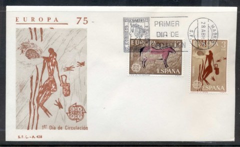 Spain-1975-Europa-Paintings-FDC