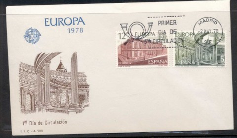 Spain-1978-Europa-Architecture-FDC