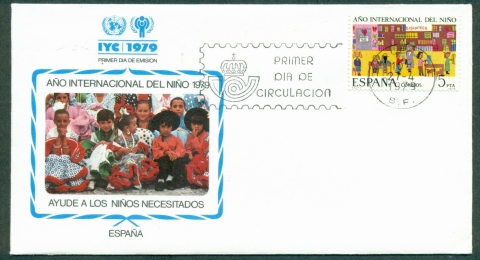 Spain-1979-IYC-International-Year-of-the-Child-FDC-lot32039