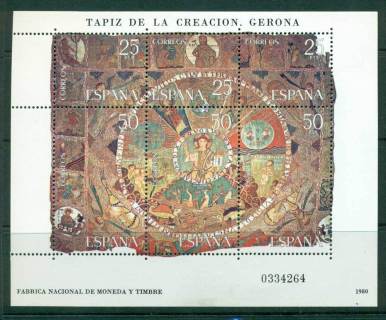 Spain-1980-Tapestry-of-the-Creation-MS-margin-hinge-thinMH-Lot26392