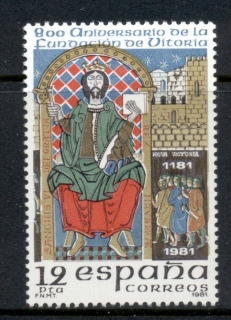 Spain-1981-Vitoria-800th-Anniversary-MUH