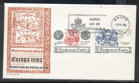 Spain-1982-Europa-History-FDC