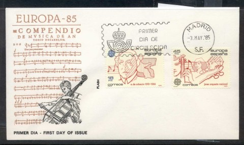 Spain-1985-Europa-Music-Year-FDC