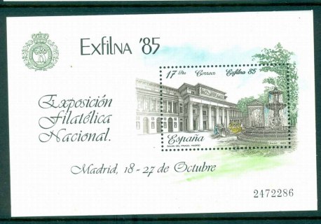 Spain-1985-Exfilna-Philatelic-Exhibition-MS-MUH-lot32314