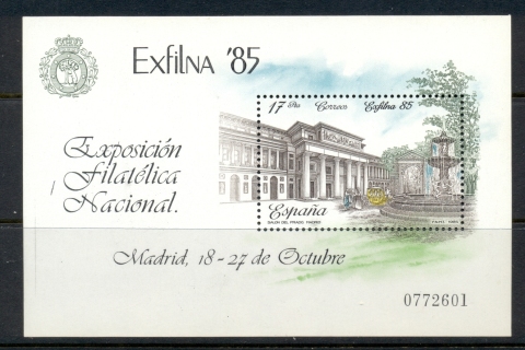 Spain-1985-Exfilna-Stamp-Ex-MS-MUH