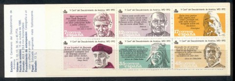 Spain-1986-Discovery-of-America-booklet-MUH