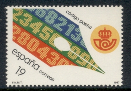 Spain-1987-Postal-Code-Inauguration-MUH