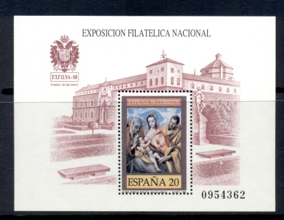 Spain-1988-Exfilna-Stamp-Ex-MS-MUH