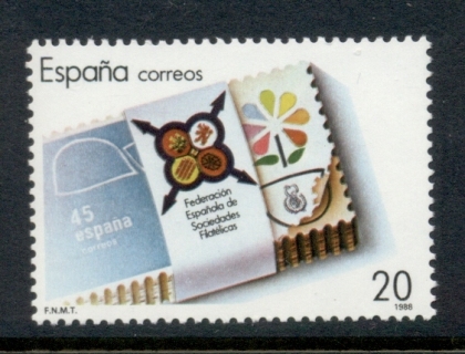 Spain-1988-Spanish-Philatelic-Society-MUH