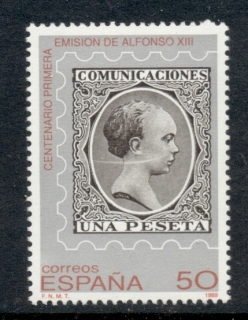 Spain-1989-Alfonso-XIII-Stamp-cent-MUH