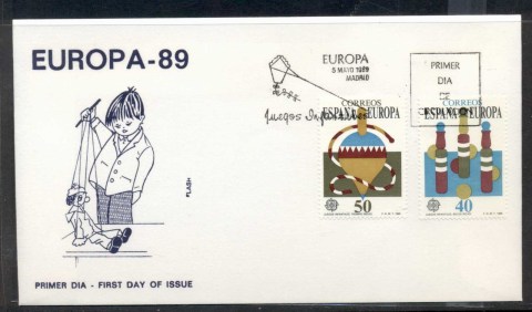 Spain-1989-Europa-Childrens-Play-FDC