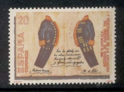 Spain-1989-Postal-Service-Cent-MUH