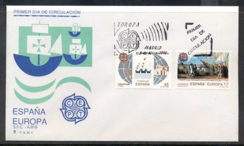 Spain-1992-Europa-Columbus-Discovery-of-America-FDC