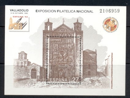 Spain-1992-Exfilna-Stamp-Ex-MS-MUH