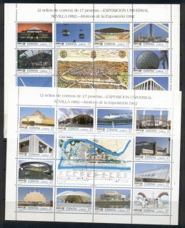 Spain-1992-Seville-Expo-92-2x-sheetlet-MUH