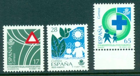 Spain-1993-Environment-safety-30-MUH-lot32331