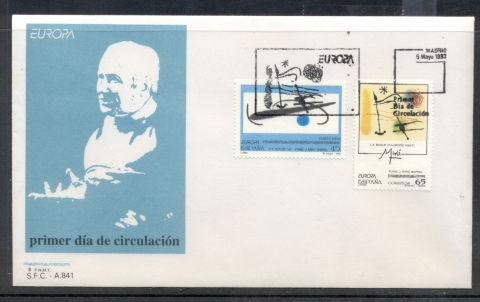 Spain-1993-Europa-Modern-Art-FDC