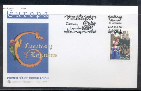 Spain-1997-Europa-Myths-legends-FDC