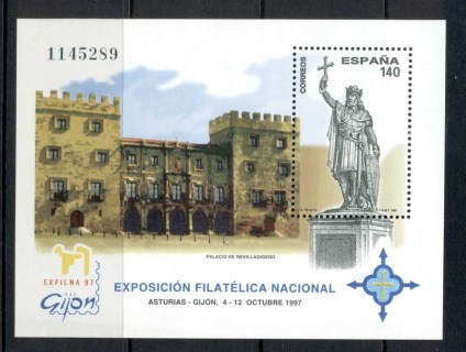 Spain-1997-Exfilna-Stamp-Ex-MS-MUH