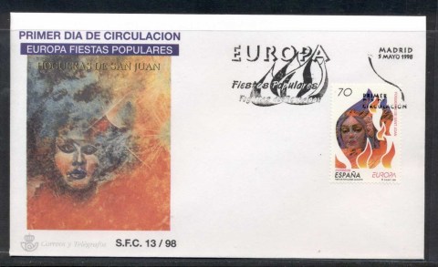 Spain-1998-Europa-Holidays-Festivals-FDC