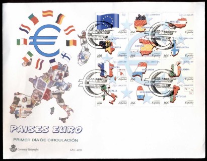 Spain-1999-Introduction-of-the-Euro-blk-12-XLFDC