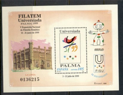 Spain-1999-Palma-99-Stamp-Ex-MS-MUH