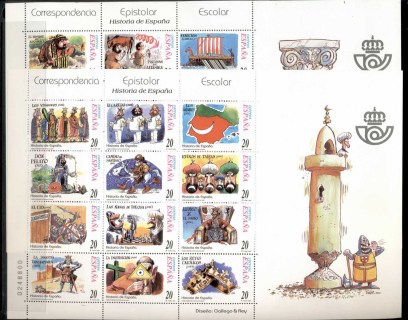 Spain-2000-Letter-Writing-2x-MS-MUH