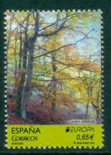 Spain-2011-EUROPA-Stamps-The-Forest-MUH