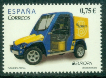 Spain-2013-EUROPA-Stamps-Postal-Vehicles-MUH