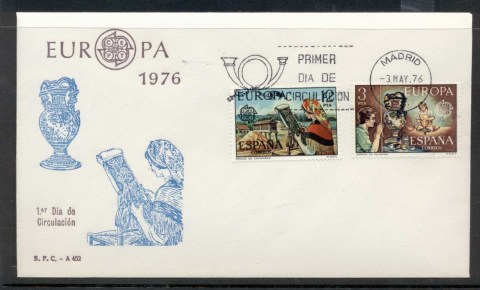 Spain-1976-Europa-Pottery-FDC