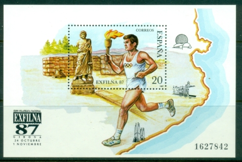 Spain-1987-Exfilna-Olympic-Torch-Bearer-MS-MUH