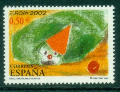 Spain-2002-EUROPA-Stamps-The-Circus-MUH