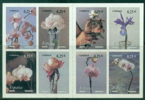 Spain-2002-Flowers-Self-Adhesive-MUH