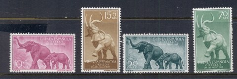 Spanish-Guinea-1957-Elephants-MUH