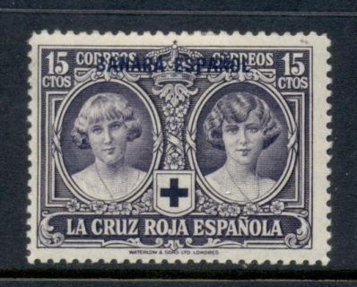 Spanish-Sahara-1926-Red-Cross-15c-MLH