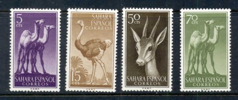 Spanish-Sahara-1957-Wildlife-4-6-MUH