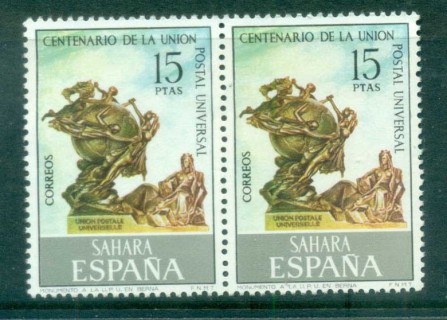 Spanish-Sahara-1974-Centenary-of-UPU-Pair-MUH-lot76413