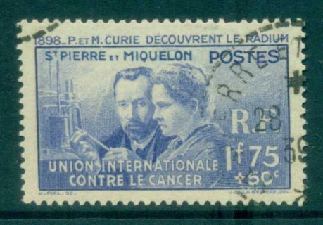 St-Pierre-et-Miquelon-1938-Madame-Curie-FU