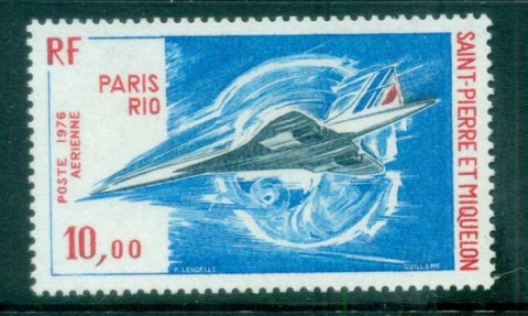 St-Pierre-et-Miquelon-1976-Concorde-MUH