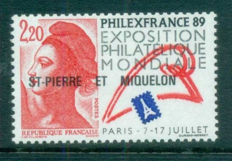 St-Pierre-et-Miquelon-1988-Philex-France-MUH