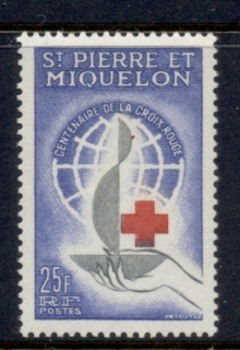 St-Pierre-et-Miquelon-1963-Red-Cross-Centenary-Muh