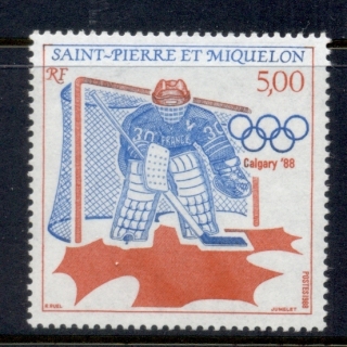 St-Pierre-et-Miquelon-1988-Winter-Olympics-Calgary-MUH