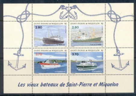 St-Pierre-et-Miquelon-1994-Old-Ships-MS-MUH