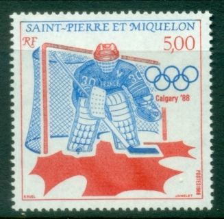 St-Pierre-et-Miquelon-1988-Winter-Olympics-Calgary-MUH