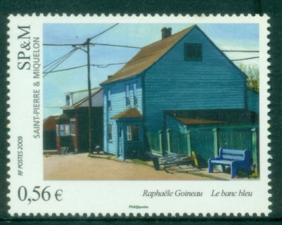 St-Pierre-et-Miquelon-2009-Art-Painting-by-Raphael-Goineau-MUH