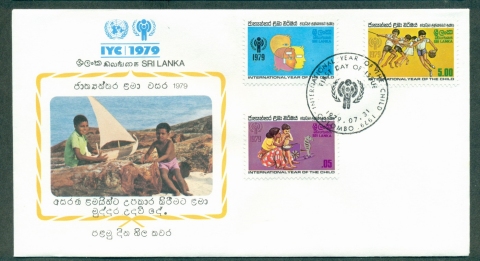 Sri-Lanka-1979-IYC-International-Year-of-the-Child-FDC-lot32040