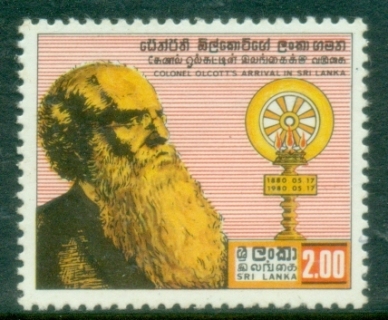 Sri-Lanka-1980-Colonel-Henry-Olcott-MUH