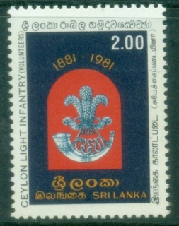 Sri-Lanka-1981-Ceylon-Light-Infantry-Centenary-MUH