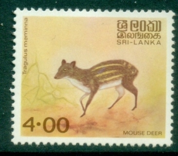 Sri-Lanka-1982-89-Wildlife-4r-Tragulus-meminna-MLH